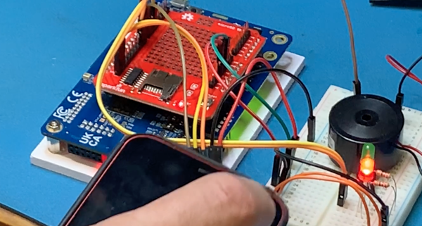 A prototype user interface using NFC. It's based around an STM32 running Zephyr RTOS